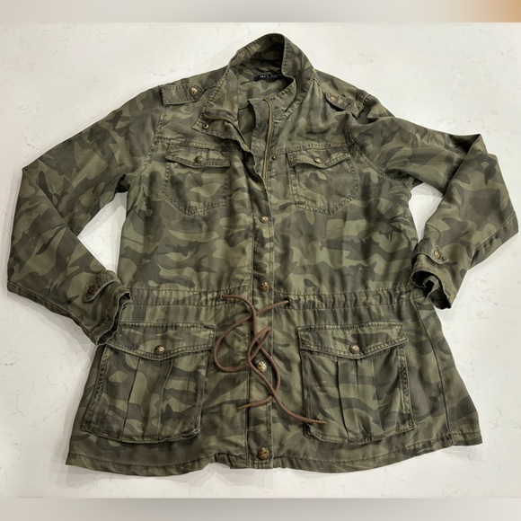 Max Jeans Tencel Camo Military Jacket - Picture 1 of 4